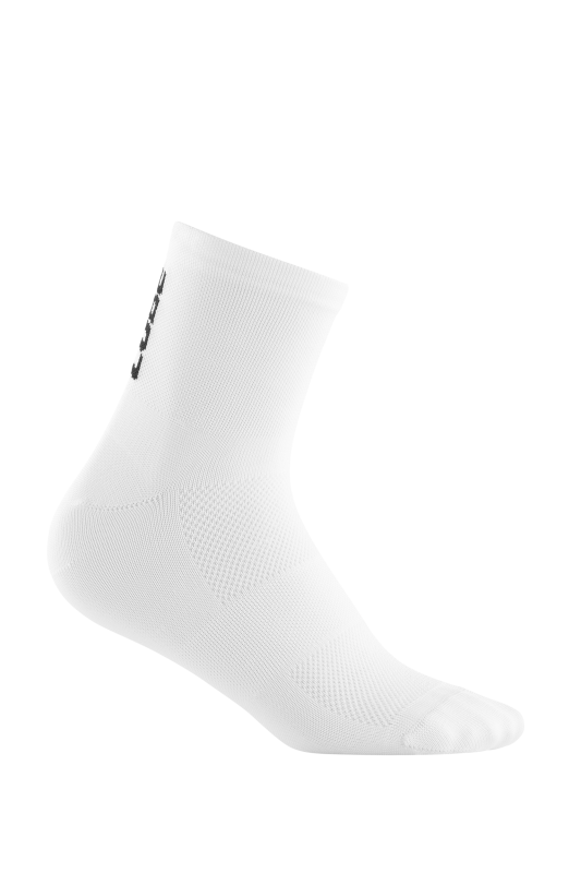 Skarpetki rowerowe CUBE Mid Cut ROAD XC Blackline white